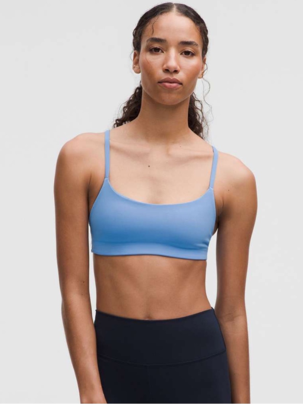 Lululemon Wunder Train Strappy Racer Sports Bra A/B - Pool Party Blue Size 10